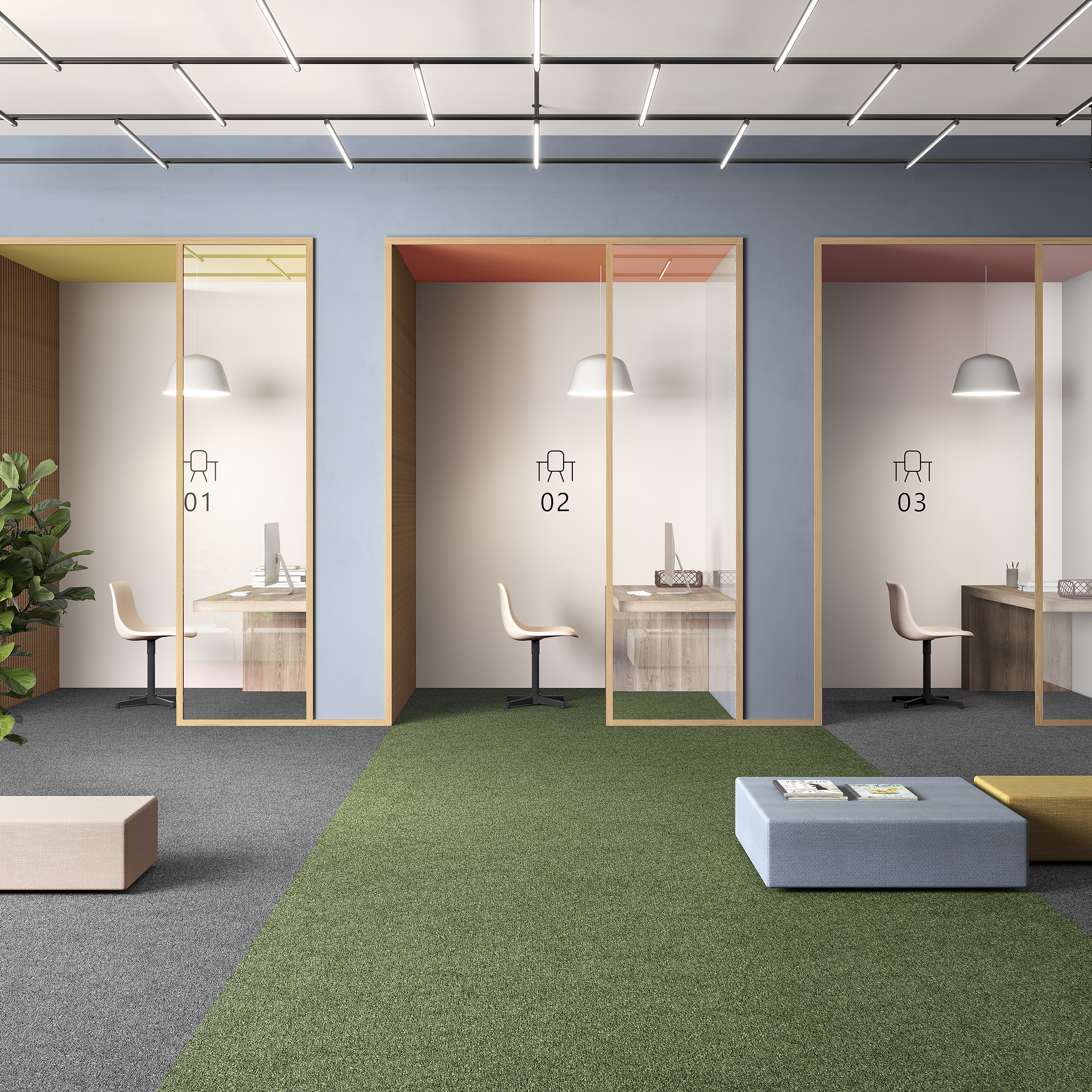 Ковровая плитка Medusa Tile 21 (500*500*5 мм) — купить в Екатеринбурге