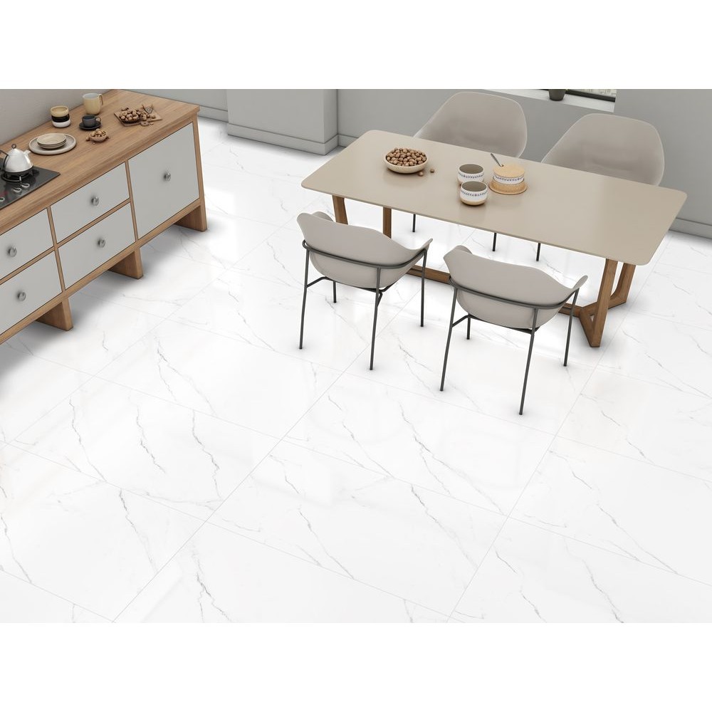 Керамогранит "Ennface" 600*1200 Carrara Bianco Матовый Белый — купить в Екатеринбурге